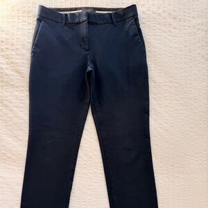 Ann Taylor Navy Straight-Leg Ankle Pants